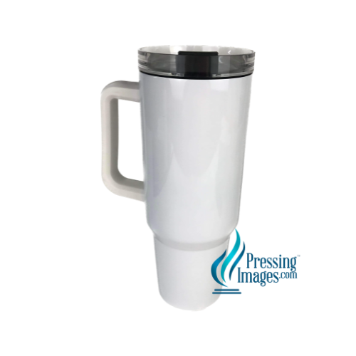 40oz New Lid White Sublimation Tumbler - 110119