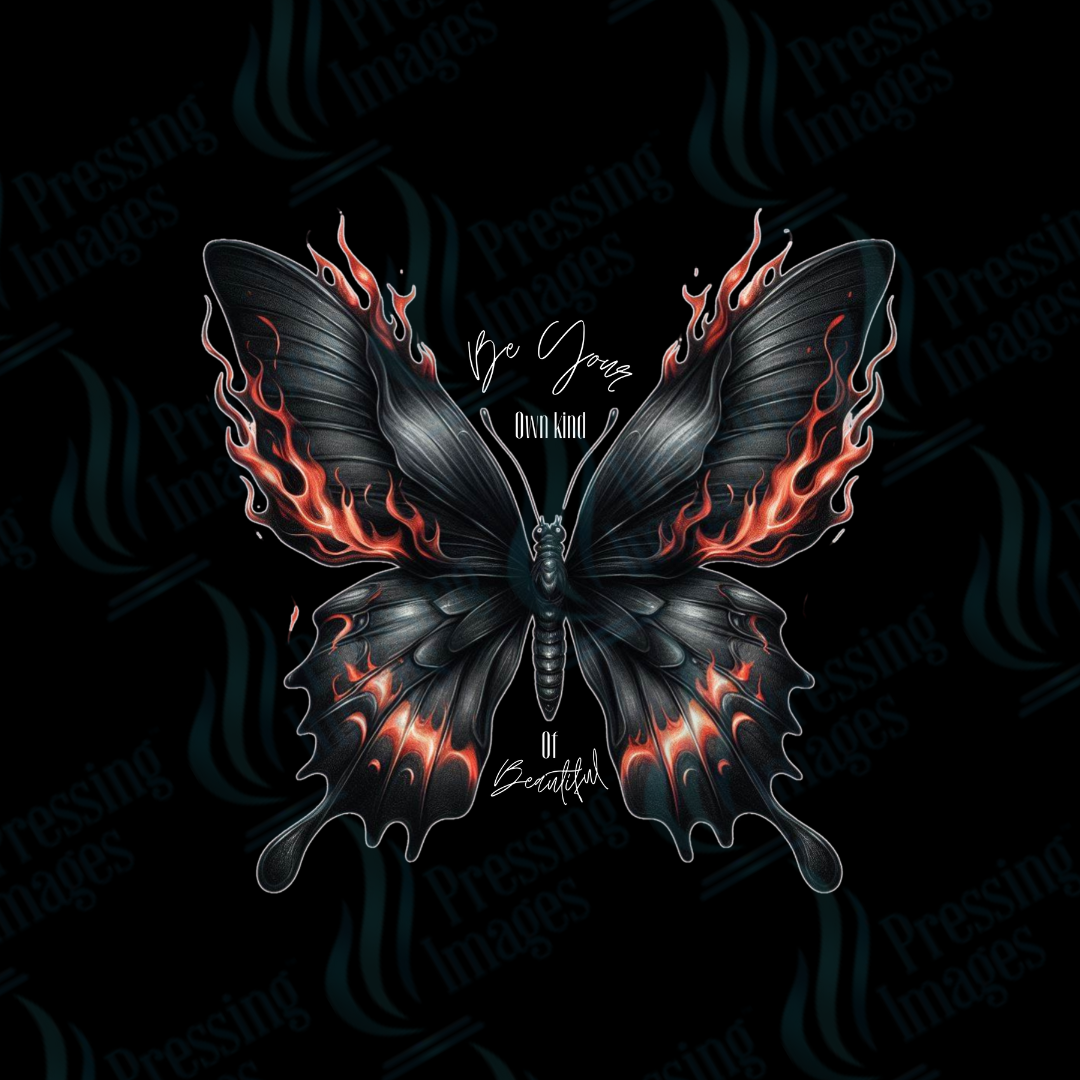 DTF 2493 Be your own kind of beautiful black butterfly