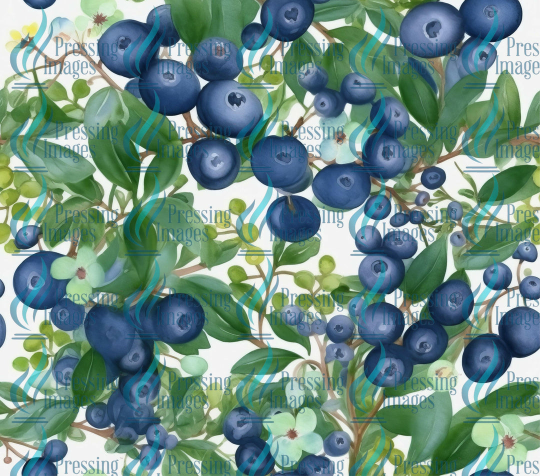 15001 Blueberries Tumbler Wrap.