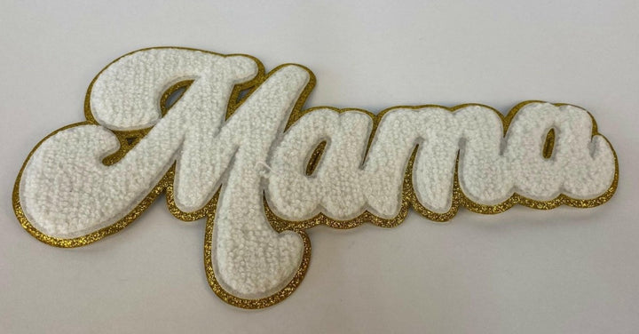 Chenille Mama Patch - Pressing Images