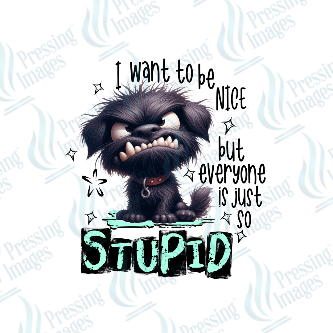 Decal SB 2495 I want to be nice - Pressing Images