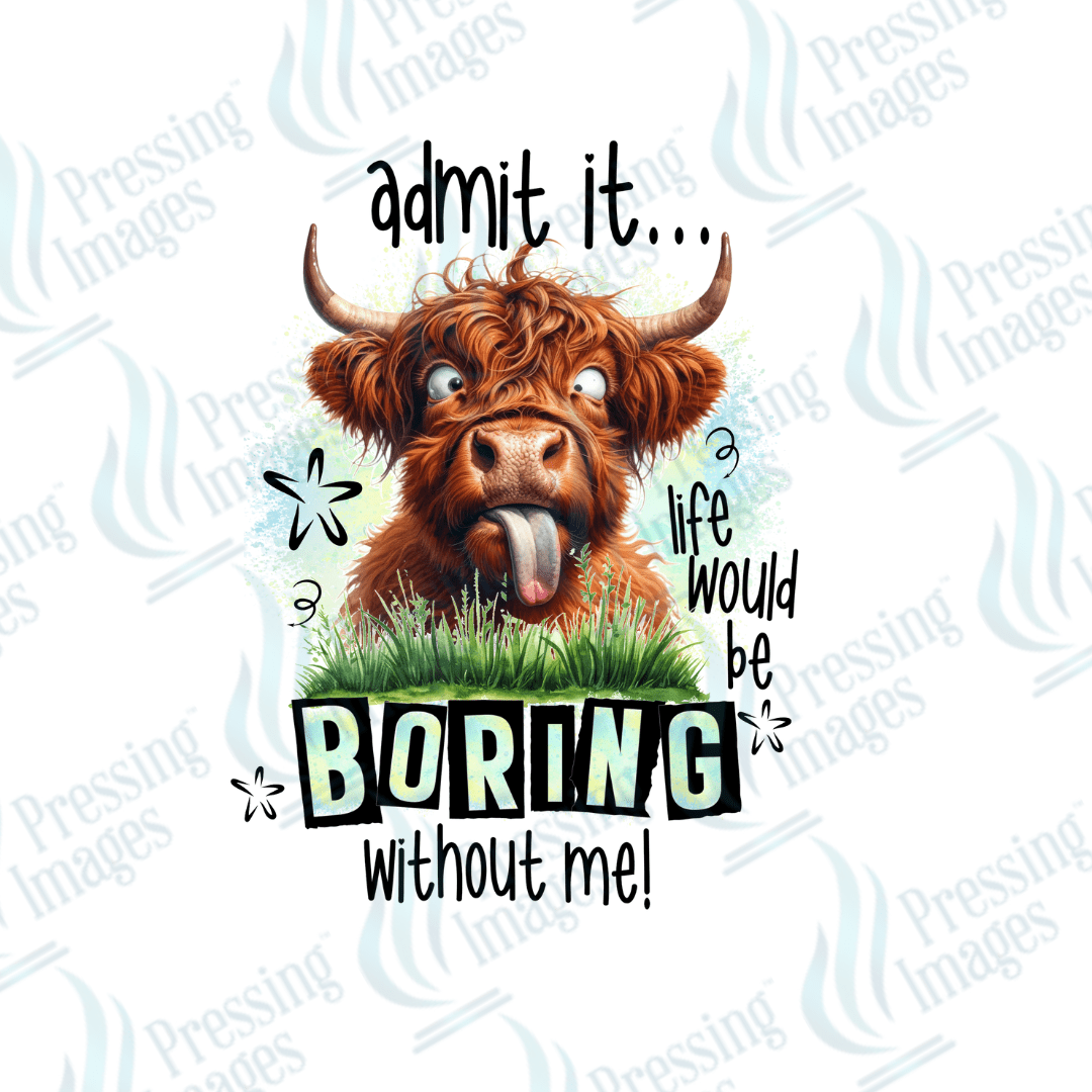 Decal SB 2496 Admit it life would be boring without me - Pressing Images