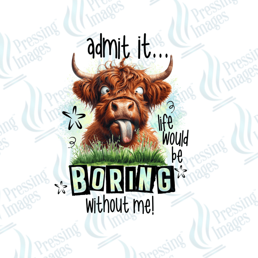 Decal SB 2496 Admit it life would be boring without me - Pressing Images