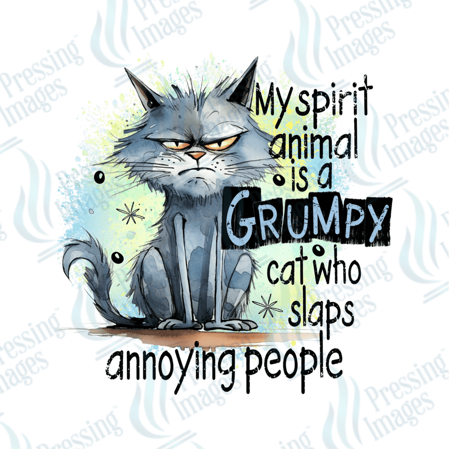 Decal SB 2502 My spirit animal is a grumpy cat - Pressing Images