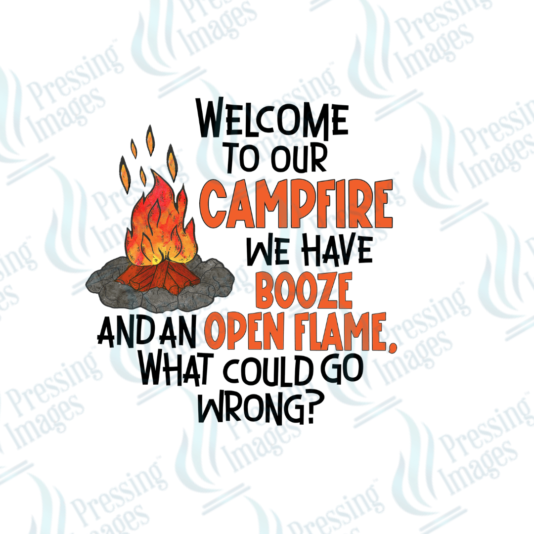 Decal SB 2525 Welcome to our campfire - Pressing Images