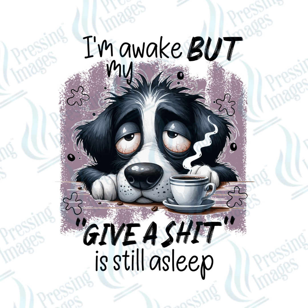 Decal SB 2530 I'm awake but my give a shit is still asleep - Pressing Images