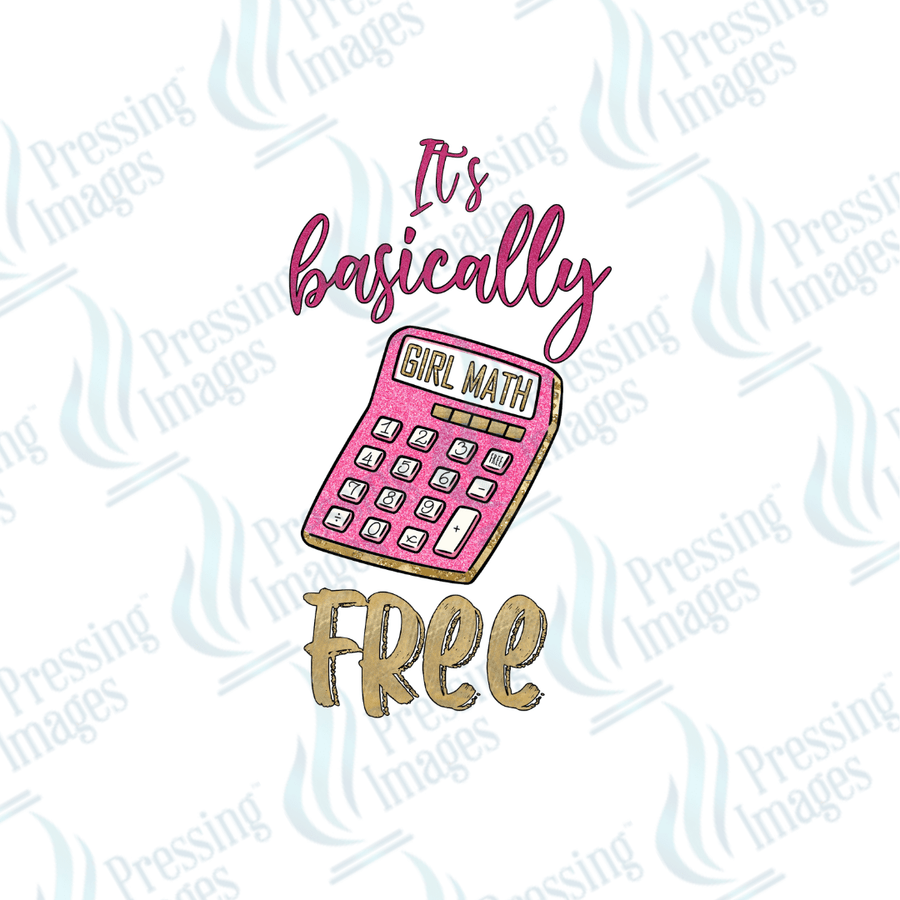 Decal SB 2535 Girl math - Pressing Images