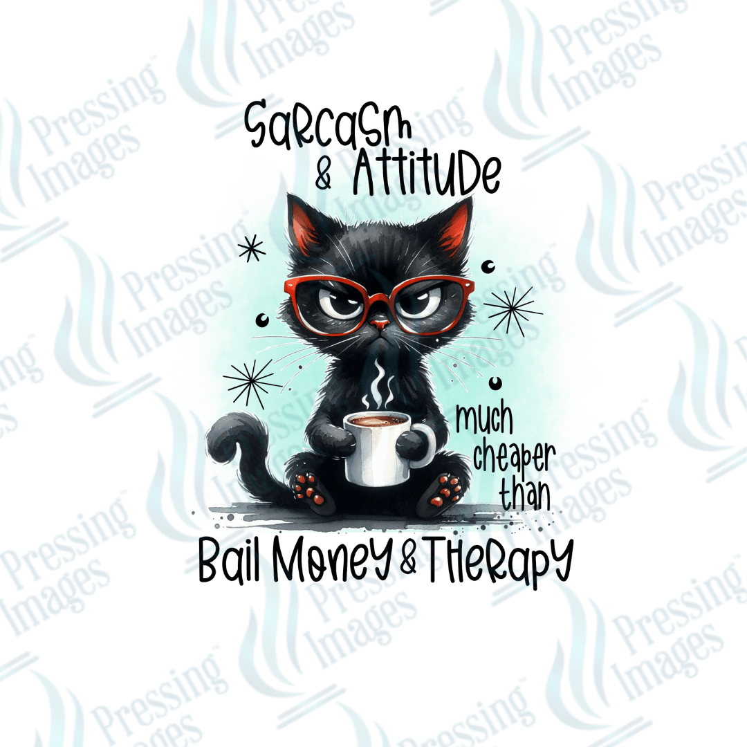 Decal SB 2553 Sarcasm and attitude - Pressing Images