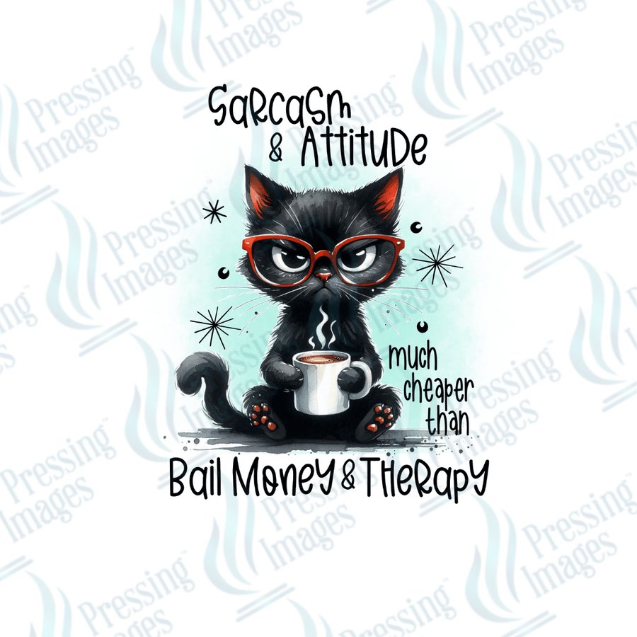Decal SB 2553 Sarcasm and attitude - Pressing Images