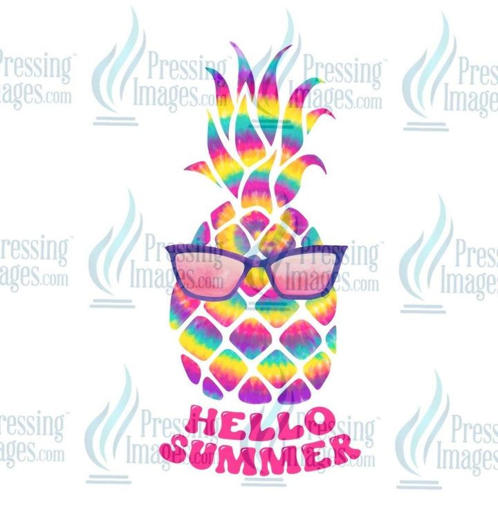 DTF: 1002 Hello Summer - Pressing Images