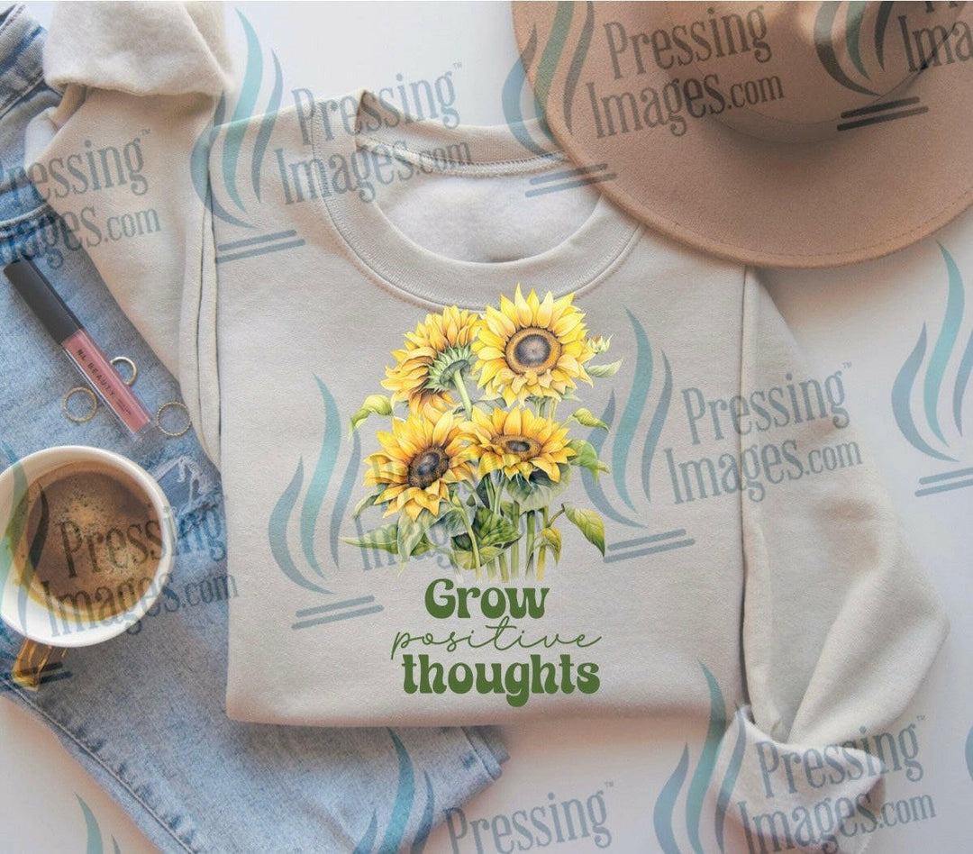DTF: 1005 Grow positive thoughts - Pressing Images