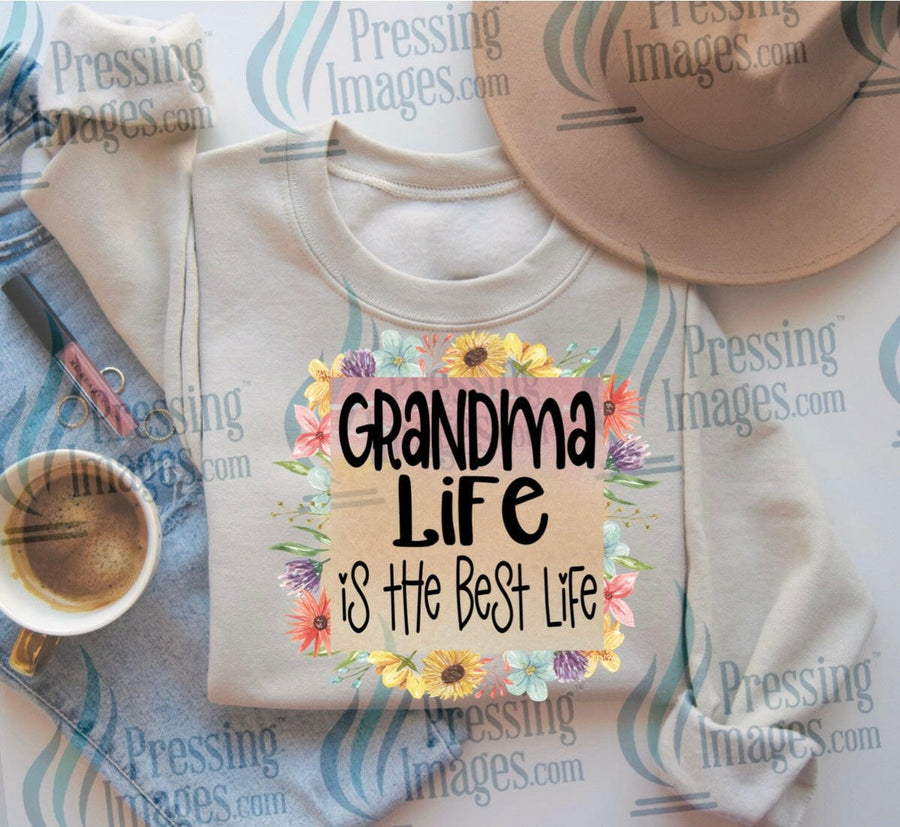 DTF: 1006 Grandma life is the best life - Pressing Images