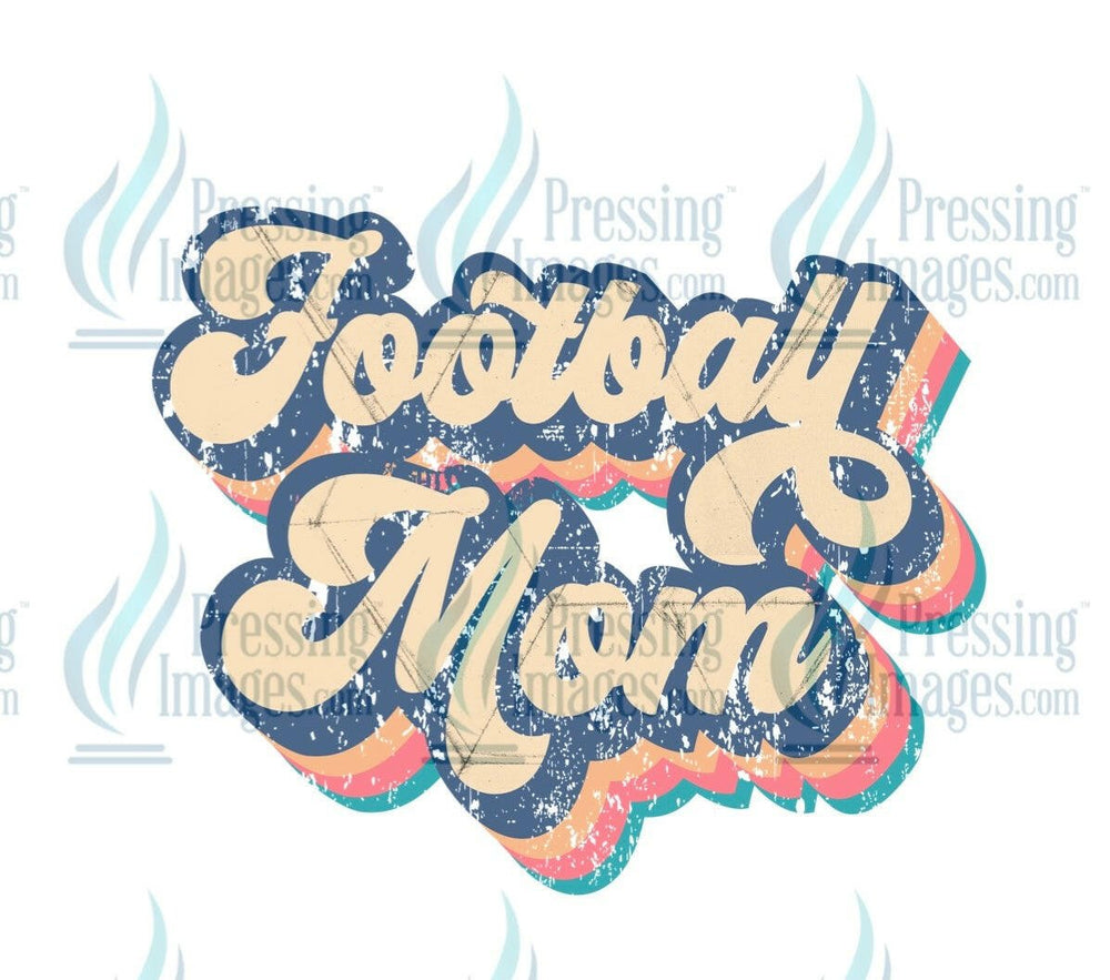 DTF: 1012 Football mom - Pressing Images
