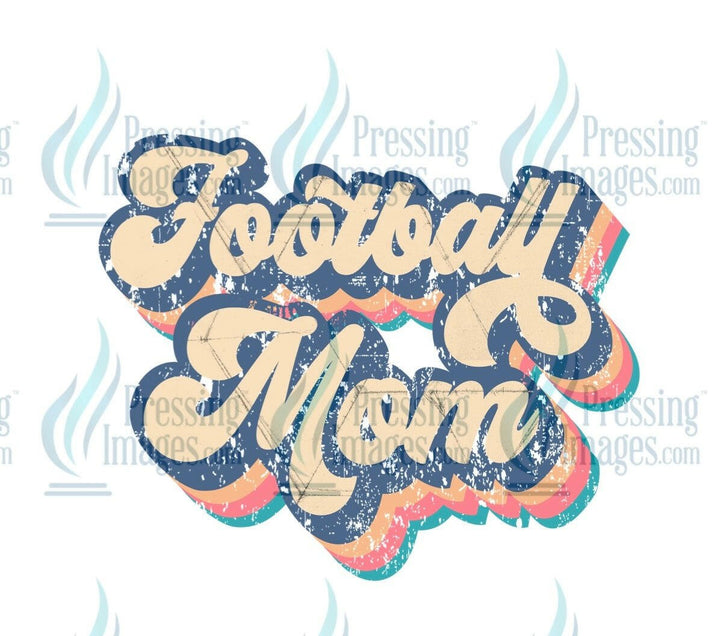 DTF: 1012 Football mom - Pressing Images