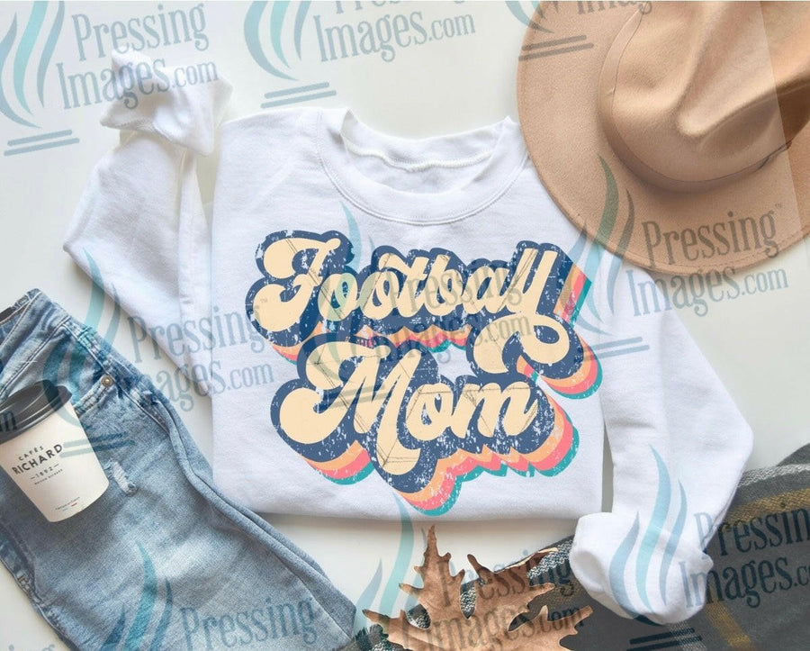 DTF: 1012 Football mom - Pressing Images