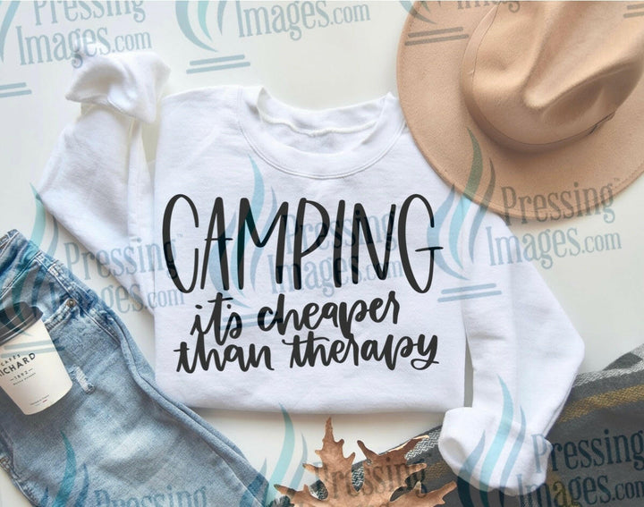 DTF: 1016 Camping is cheaper than therapy - Pressing Images