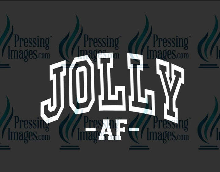 DTF: 1029 Jolly AF white - Pressing Images
