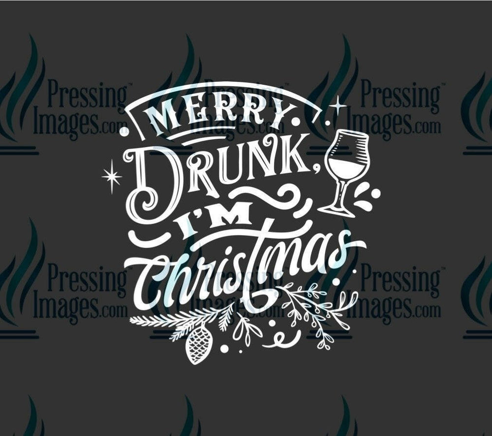 DTF: 1052 Merry drunk I’m Christmas - Pressing Images
