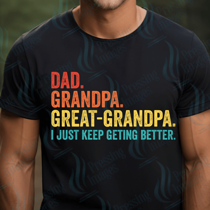 DTF: 1057 Dad Grandpa Great Grandpa - Pressing Images
