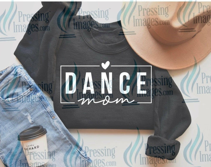 DTF: 1059 Dance mom white - Pressing Images