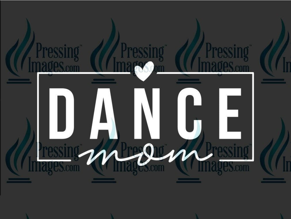 DTF: 1059 Dance mom white - Pressing Images