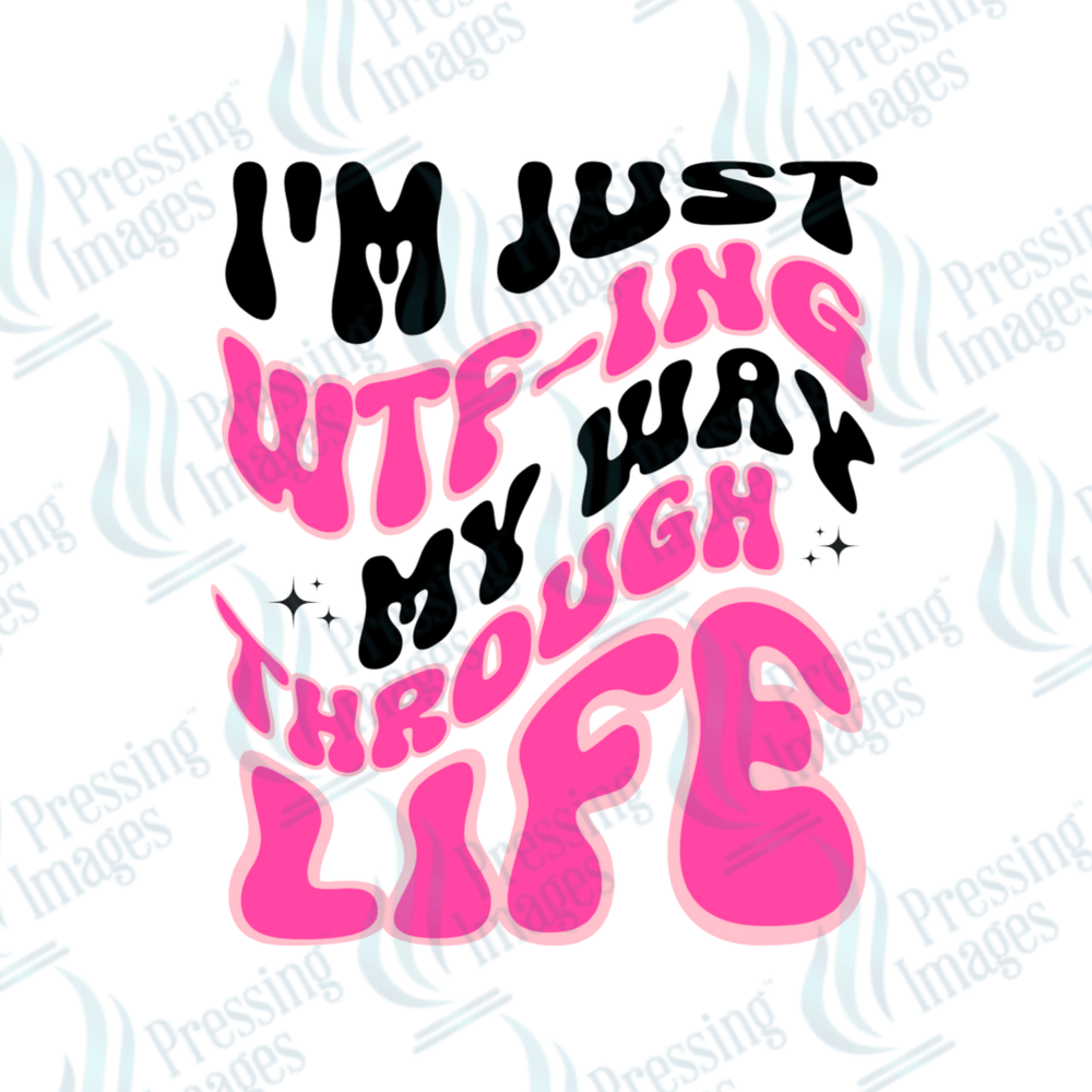 DTF 2053 I'm just WTFing my way through life - Pressing Images
