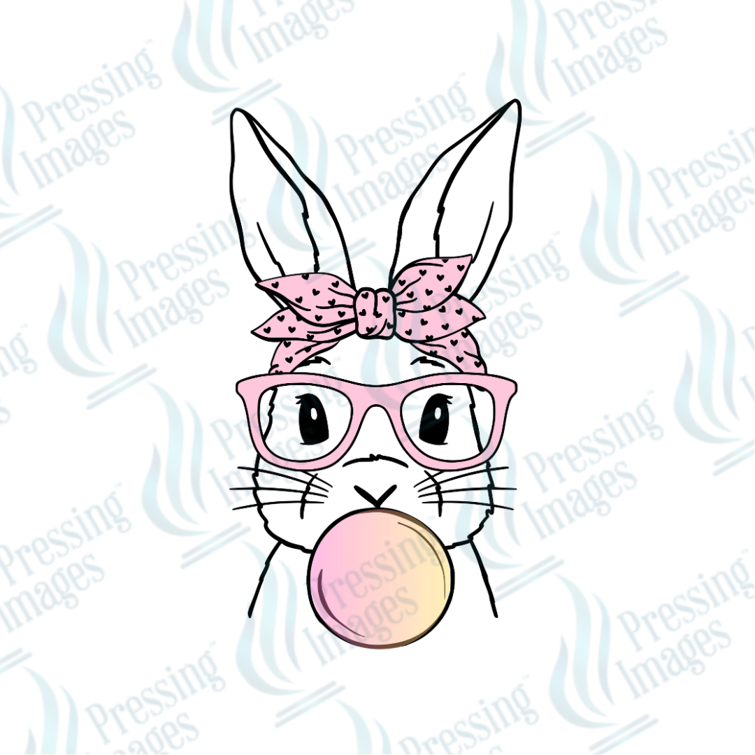 DTF 2061 Bubble Gum Bunny - Pressing Images