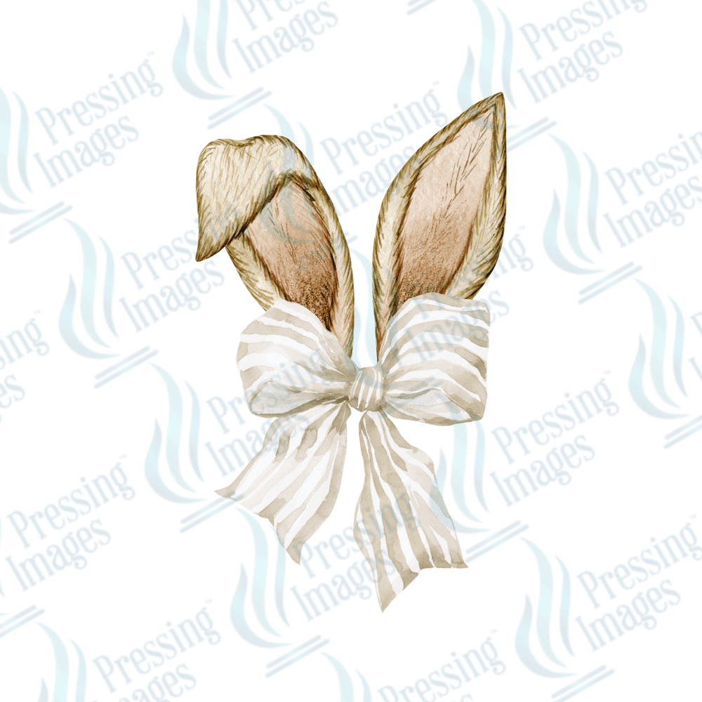 DTF 2062 Brown bunny ears - Pressing Images