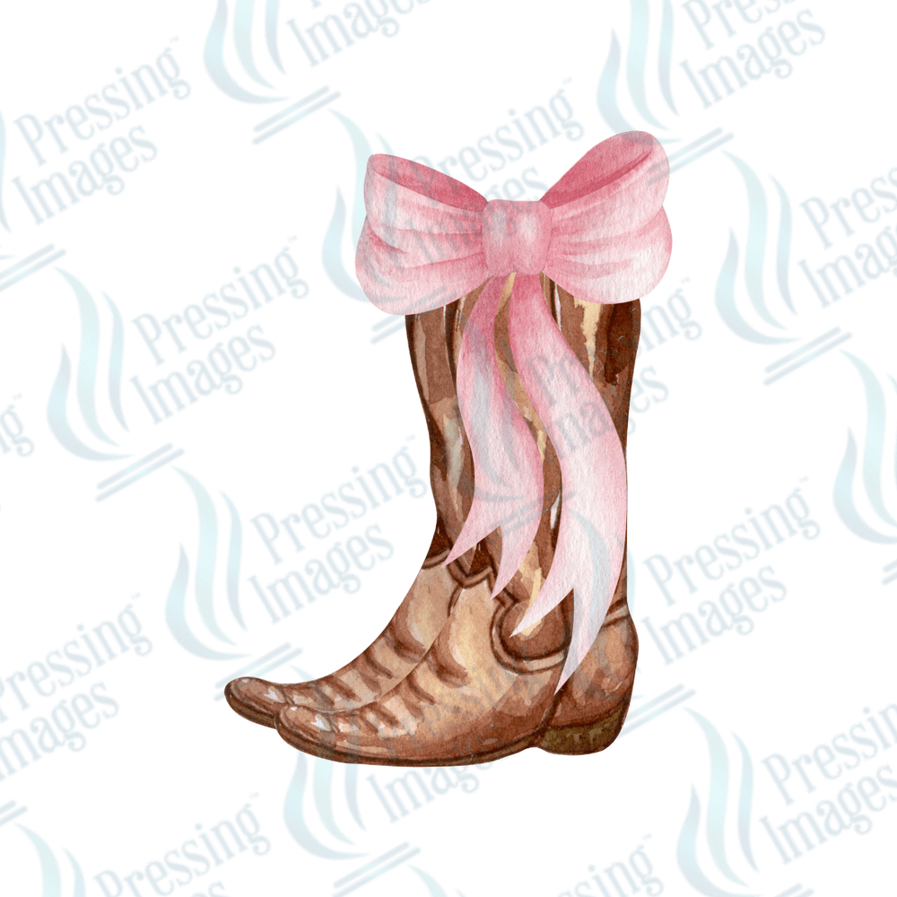 DTF 2063 Western Boot - Pressing Images