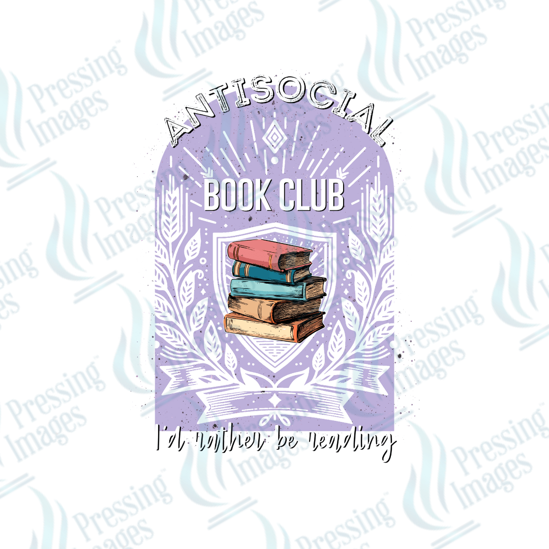 DTF 2068 Antisocial book club - Pressing Images