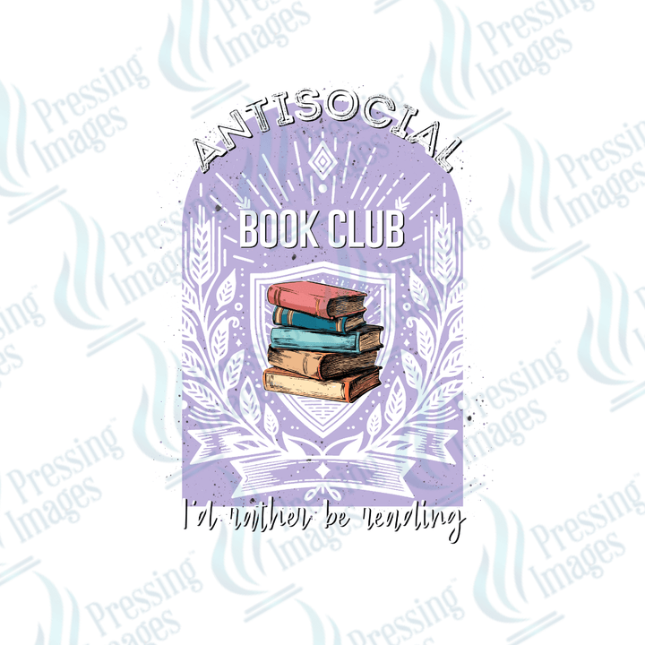 DTF 2068 Antisocial book club - Pressing Images