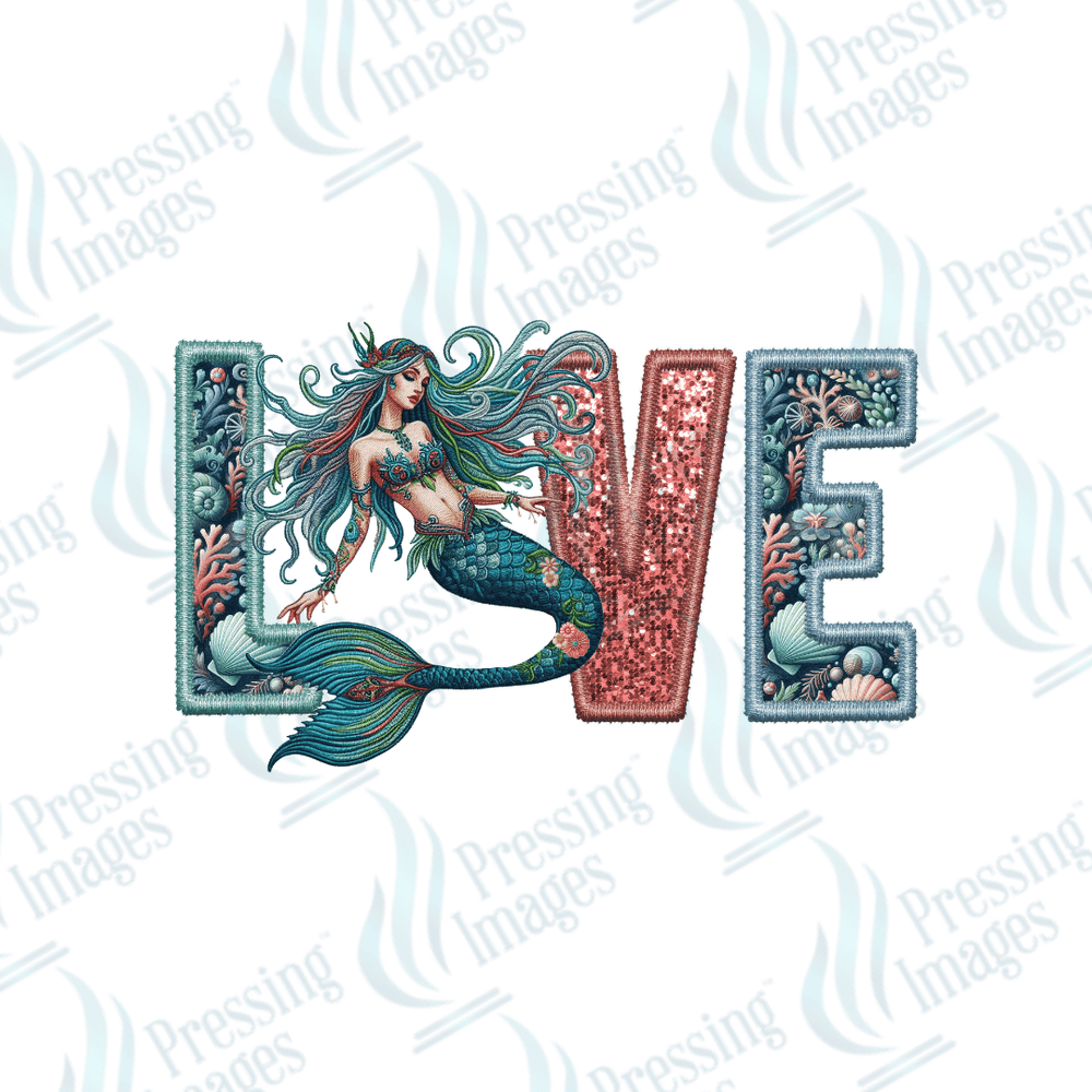 DTF 2084 Mermaid love - Pressing Images