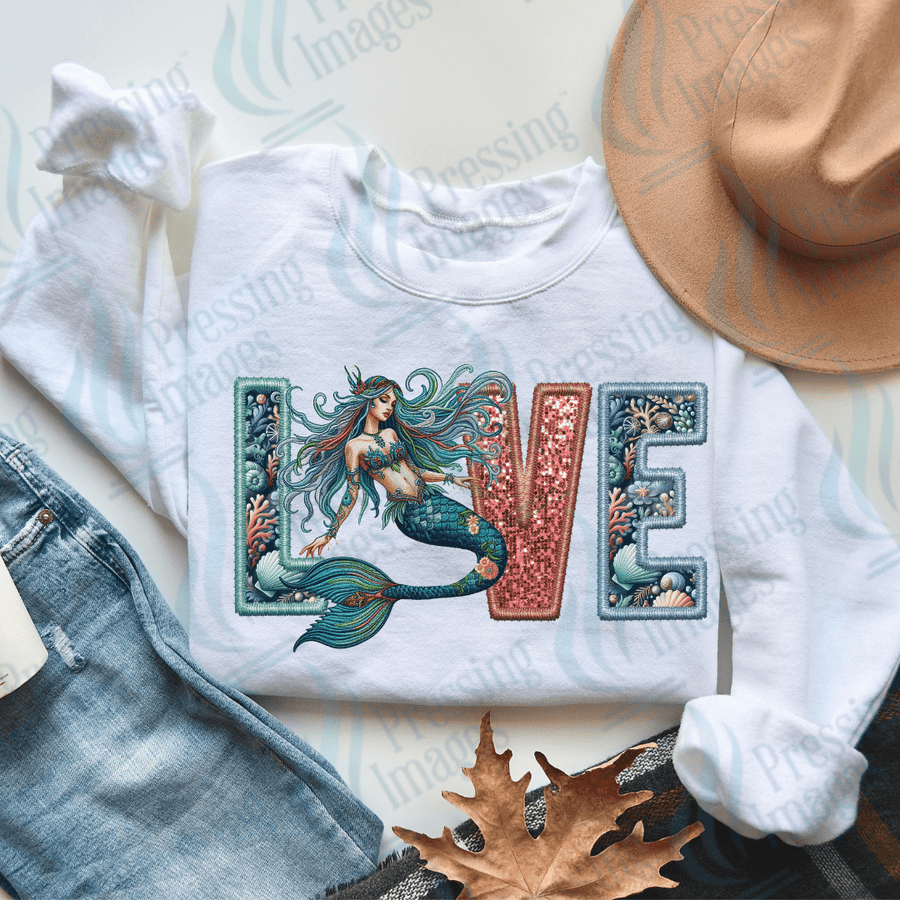 DTF 2084 Mermaid love - Pressing Images