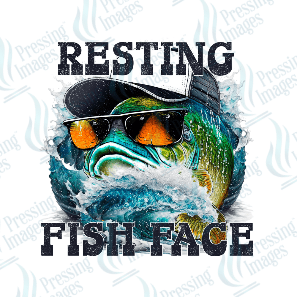 DTF 2091 Resting Fish face - Pressing Images