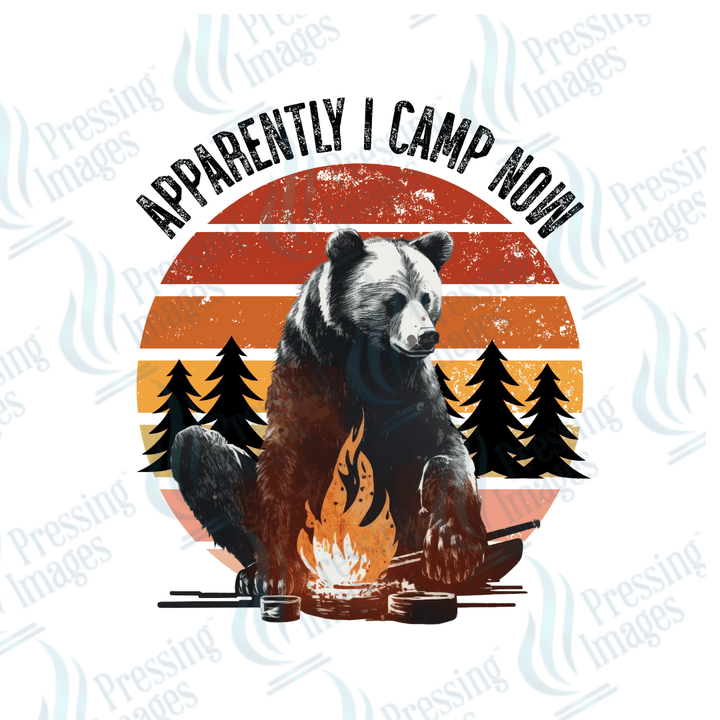 DTF 2097 Apparently I camp now - Pressing Images