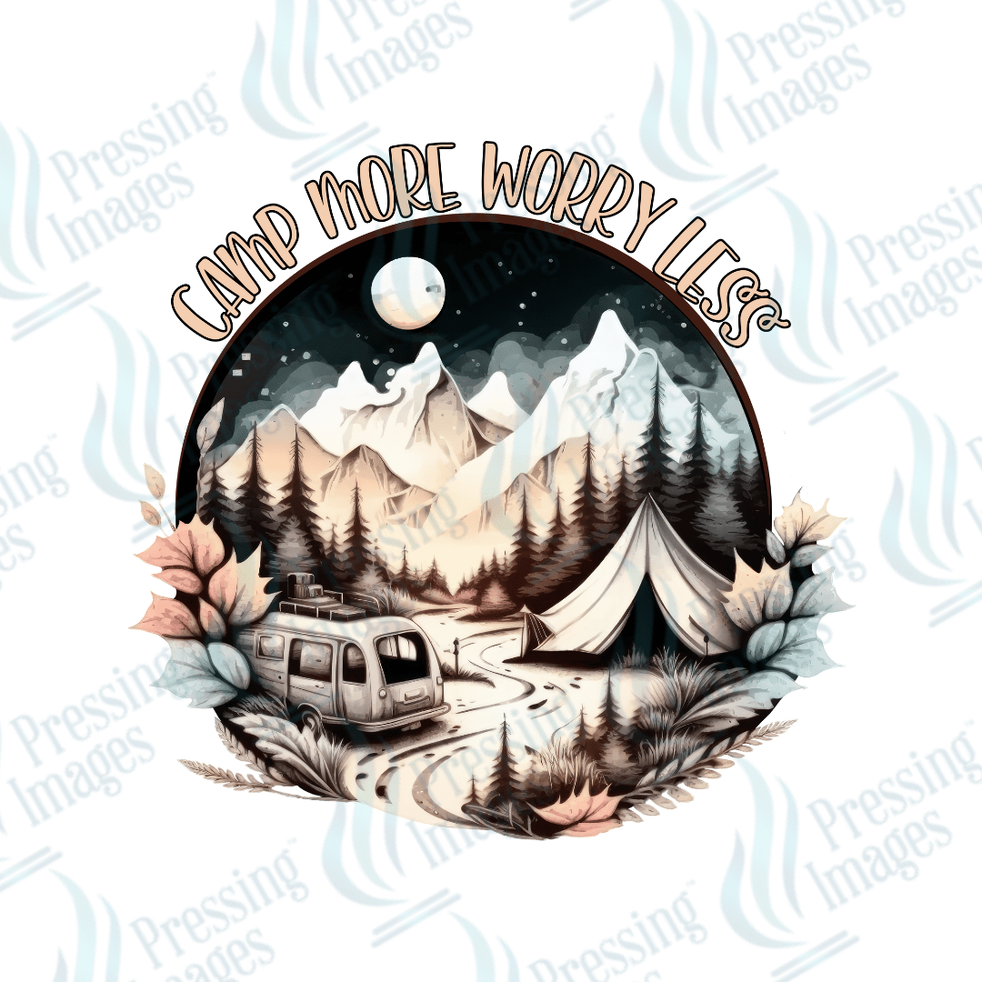 DTF 2099 Camp more worry less - Pressing Images