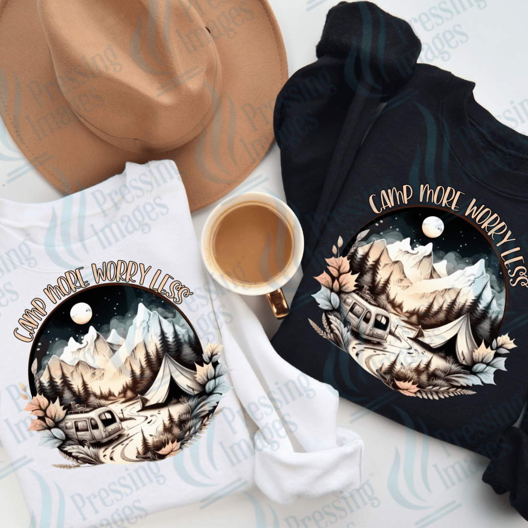 DTF 2099 Camp more worry less - Pressing Images