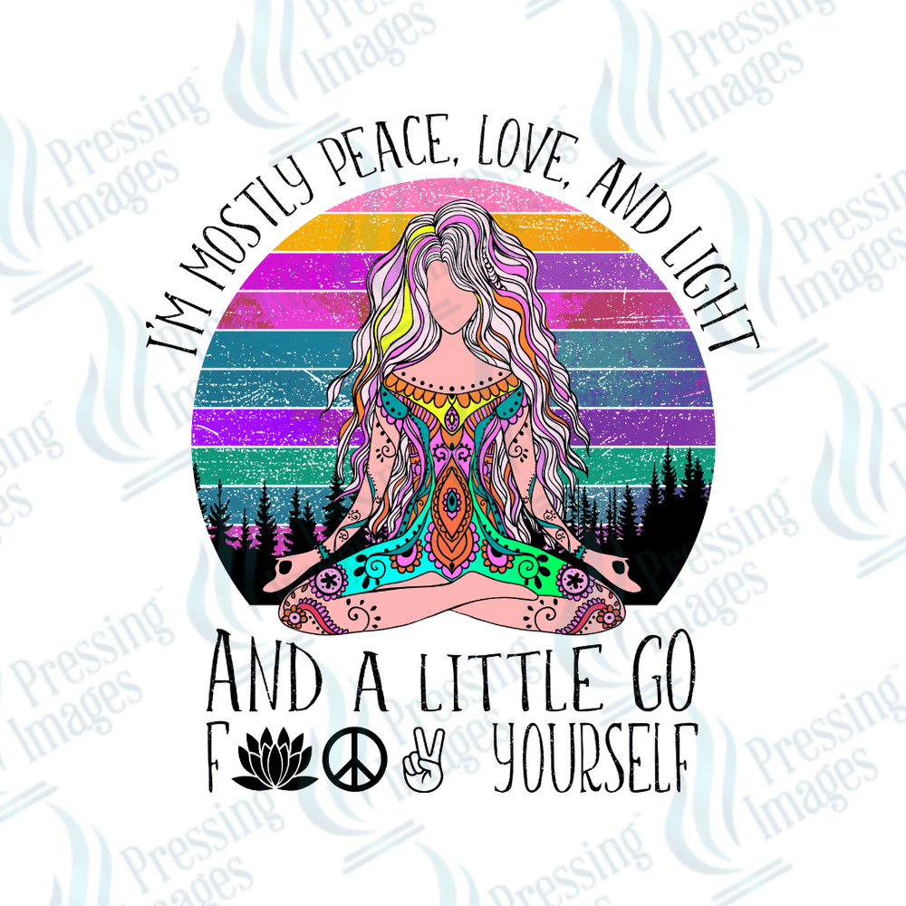 DTF 2113 I'm mostly peace - Pressing Images