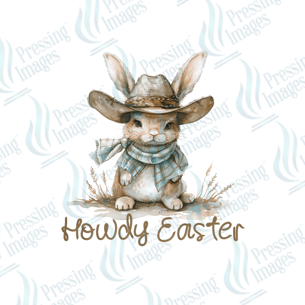 DTF 2120 Howdy Easter - Pressing Images