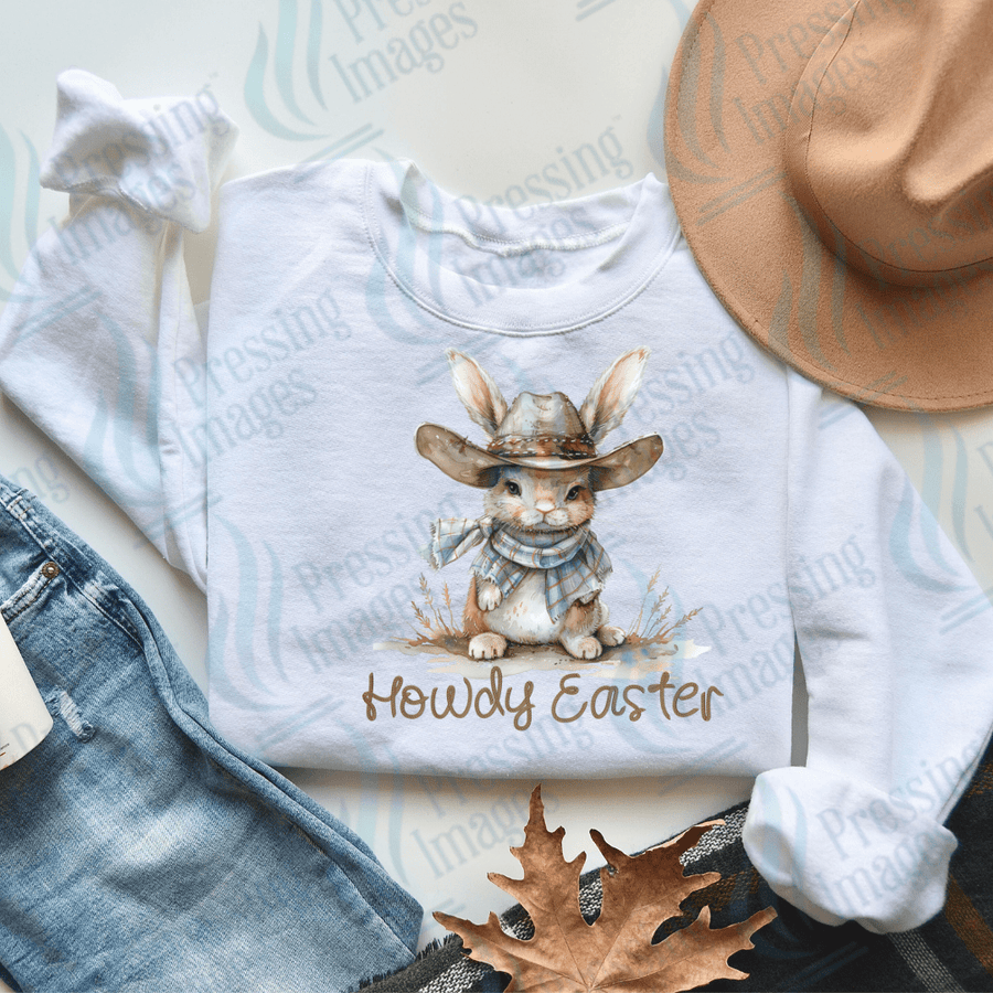 DTF 2120 Howdy Easter - Pressing Images