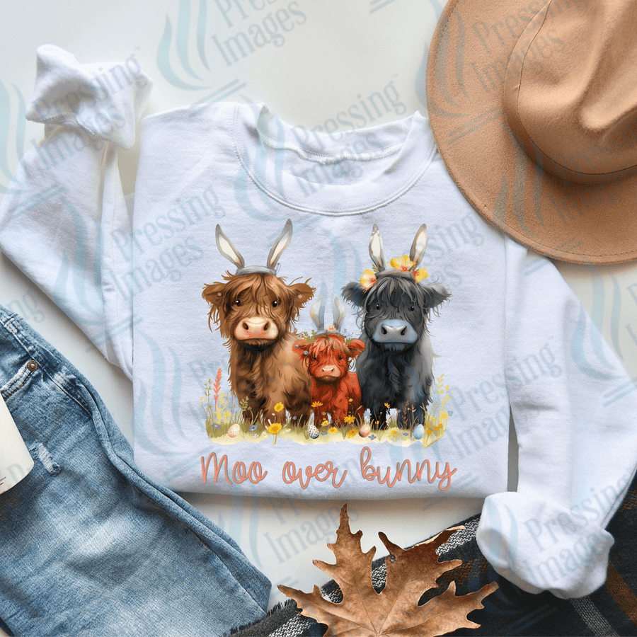 DTF 2121 Moo over bunny - Pressing Images