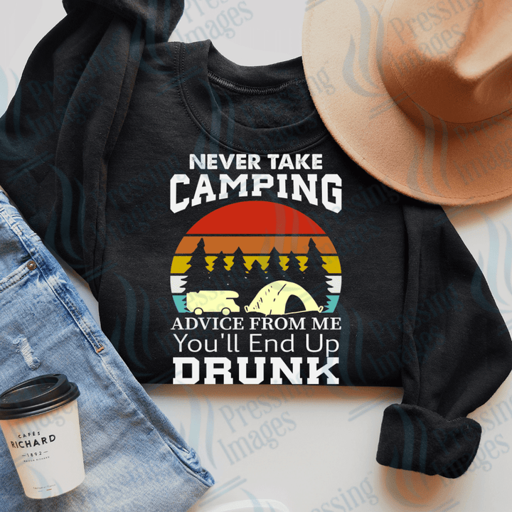 DTF 2123 Never take camping advice - Pressing Images