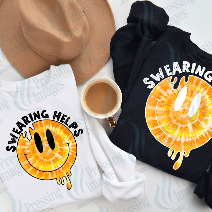 DTF 2140 Swearing helps - Pressing Images