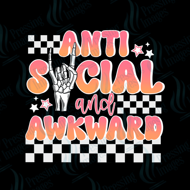 DTF 2152 Antisocial and awkward - Pressing Images