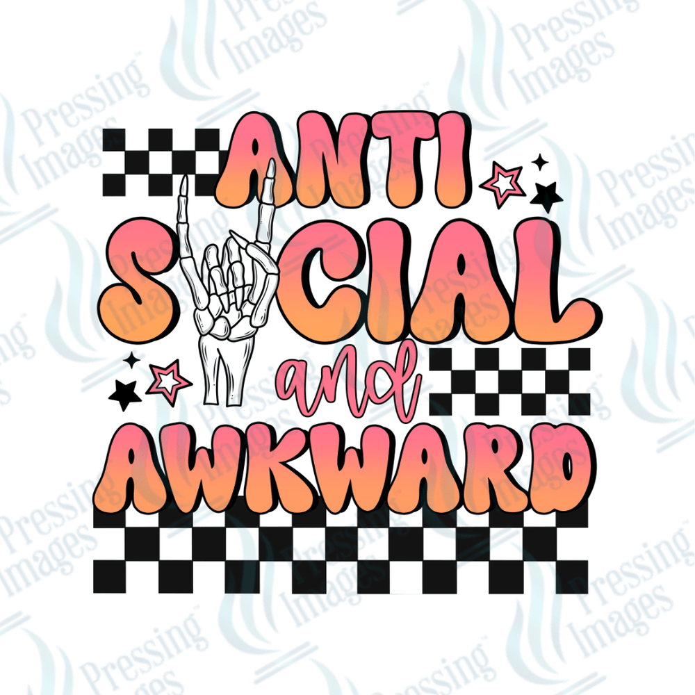 DTF 2152 Antisocial and awkward - Pressing Images