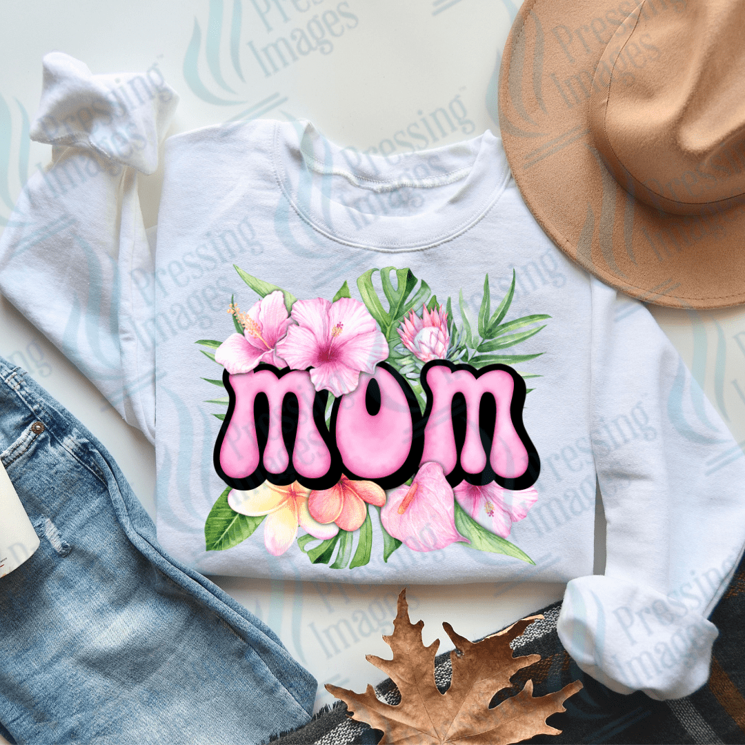 DTF 2220 Mom hibiscus - Pressing Images