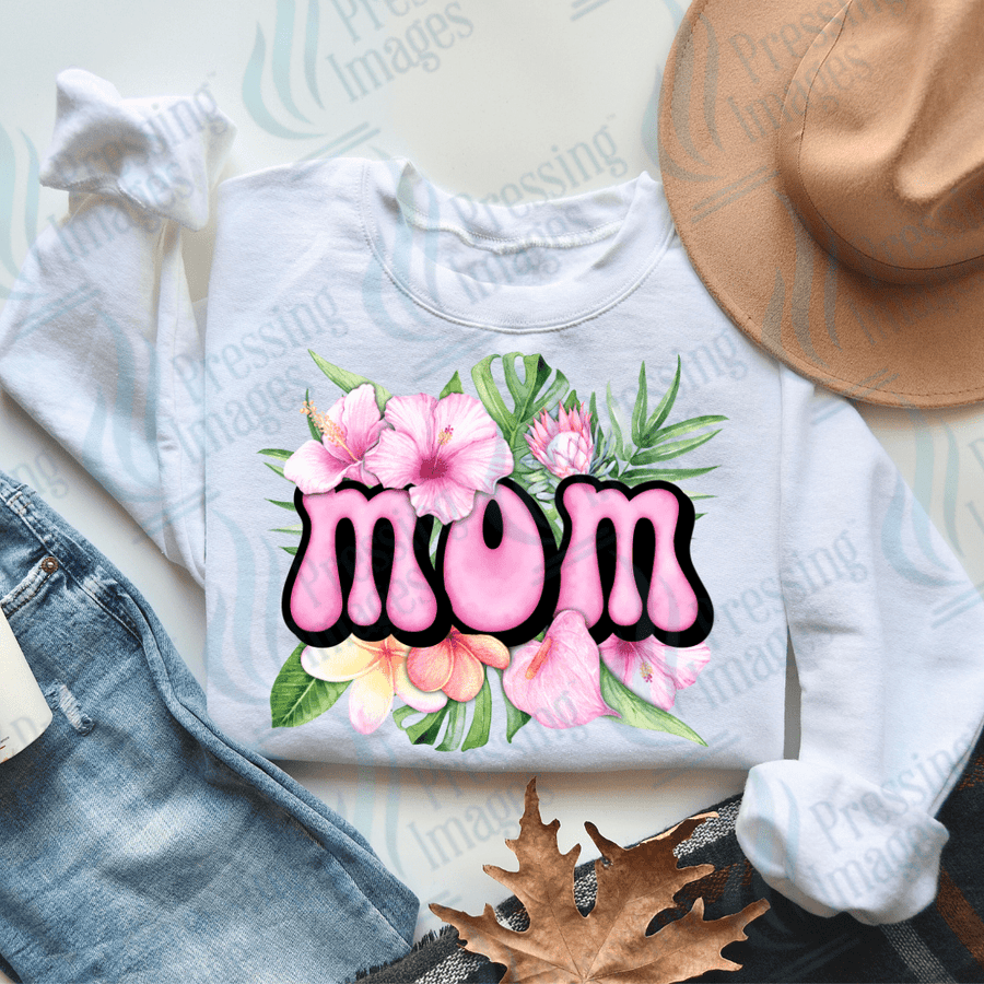 DTF 2220 Mom hibiscus - Pressing Images