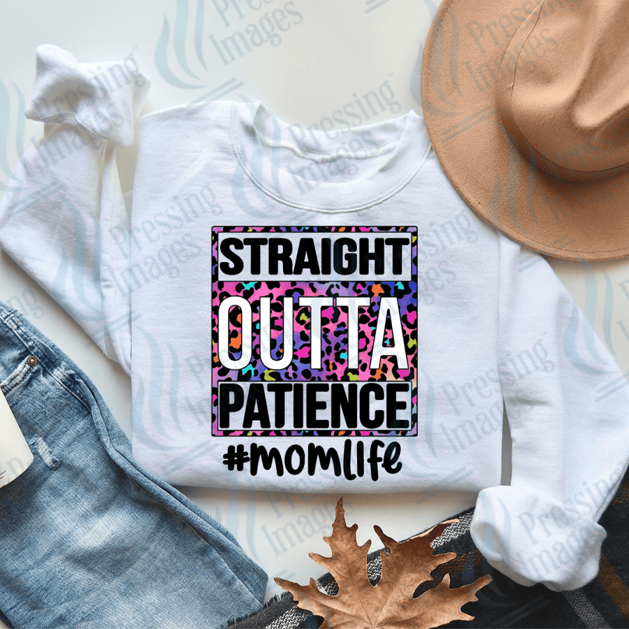 DTF 2221 Straight outta patience - Pressing Images
