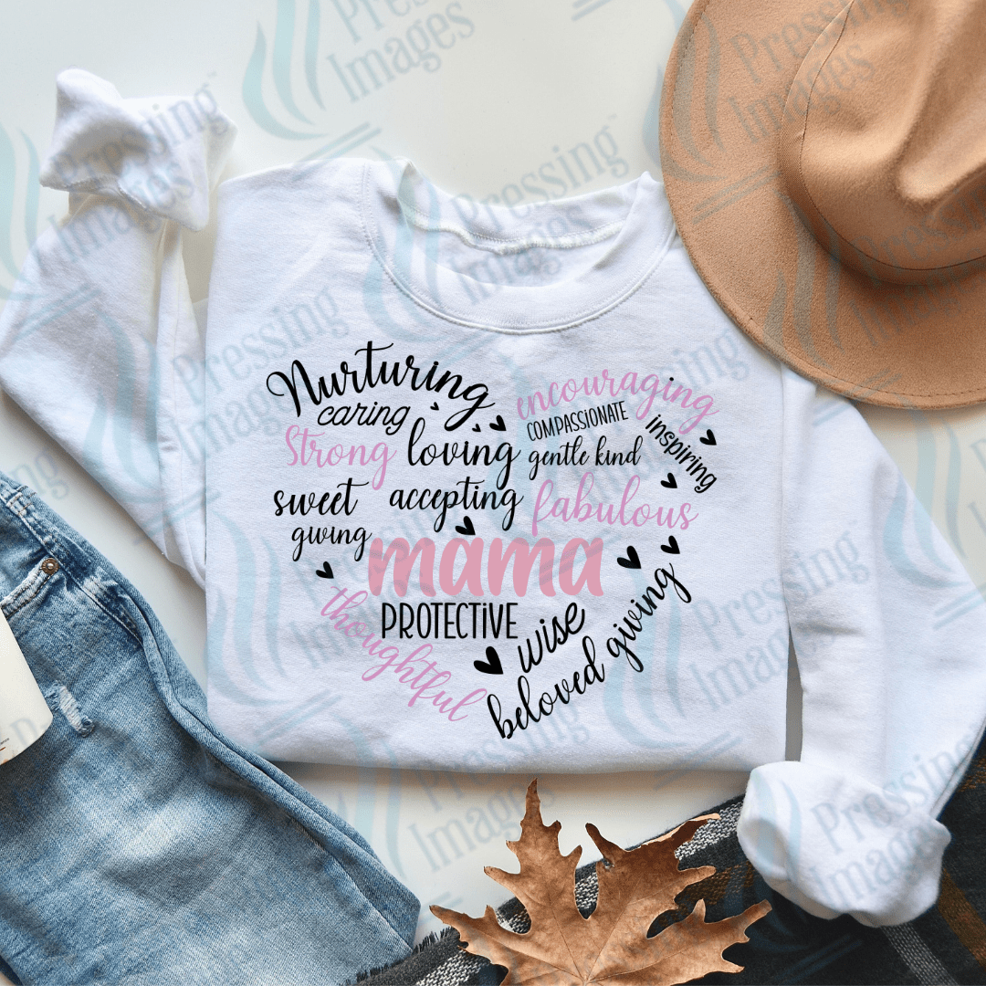 DTF 2233 Heart words - Pressing Images