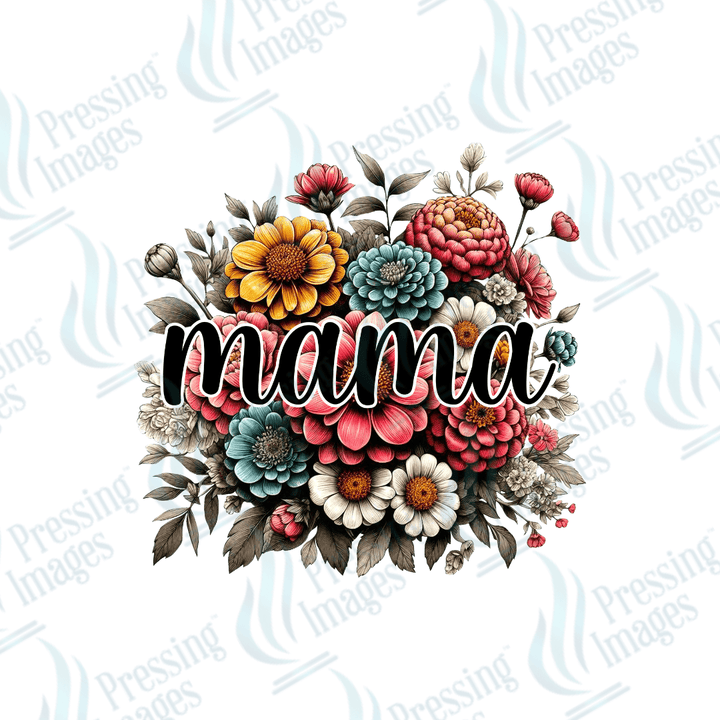 DTF 2238 Floral bouquet Mom, Mama. Nana - Pressing Images